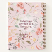 Carnet Esther 4:14 verset biblique chrétien Art (Dos)