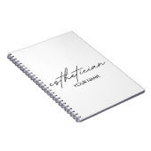 Carnet Esthetician Notebook - Personalized Gift (Côté Droit)