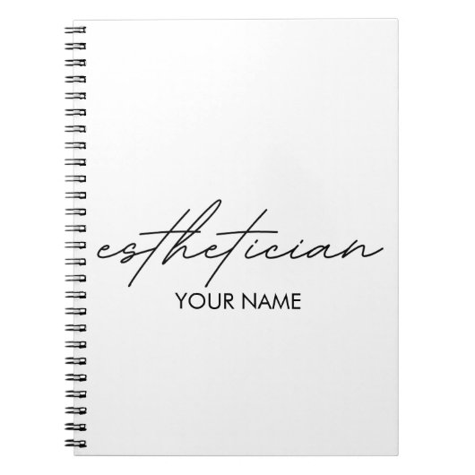 Carnet Esthetician Notebook - Personalized Gift (Devant)