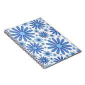 Carnet Esthétique Classique de Cottage Fleurie Bleue (Côté Droit)