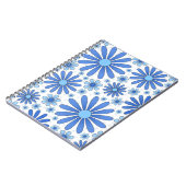 Carnet Esthétique Classique de Cottage Fleurie Bleue (Côté gauche)