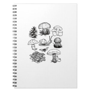 Carnet Esthétique Cottagecore Goblincore Champignon Escar