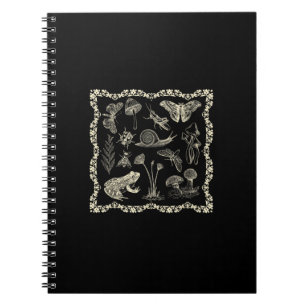 Carnet Esthétique Cottagecore Grenouille Et Champignon Go