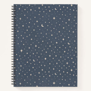 Carnet esthétique de motif d'étoile douce