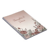 Carnet esthétique Fleur sauvage rose rougeâtre (Côté Droit)