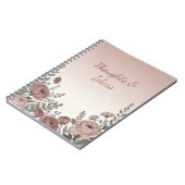 Carnet esthétique Fleur sauvage rose rougeâtre (Côté gauche)