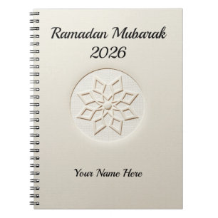 Carnet Esthétique Propre Ramadan Neutre