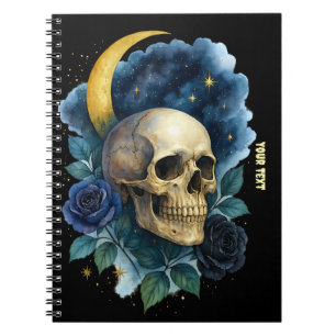 Carnet Esthétique sorcière gothique florale Halloween eff