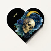 Carnet Esthétique sorcière gothique florale Halloween eff (Dos)