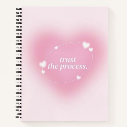 Carnet esthétique « Trust the Process » – (Devant)