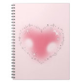 Carnet esthétique Y2K Pretty Pink Heart (Devant)
