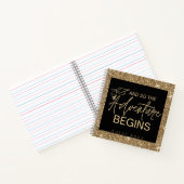 Carnet Et Donc L'Aventure Commence Les Parties scintillan (Intérieur)