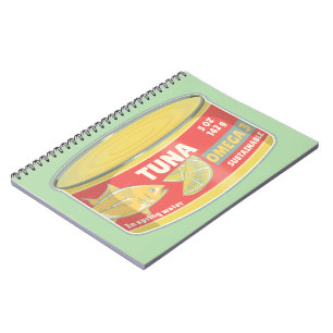 Carnet Étanche de thon en conserve de poisson rétro