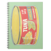 Carnet Étanche de thon en conserve de poisson rétro (Devant)