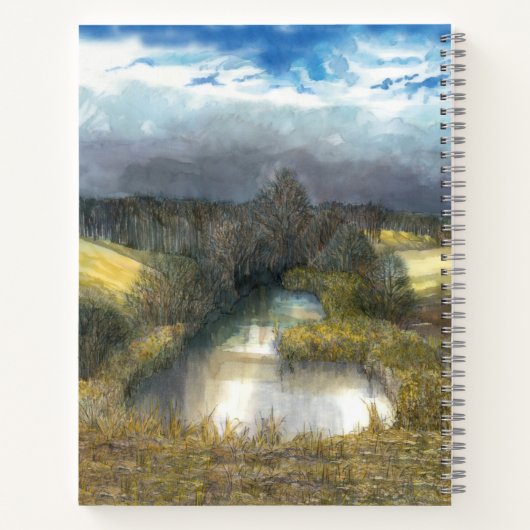 Carnet étang d'automne (Dos)