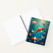 Carnet Étang de carpes koï et nénuphars (Intérieur)