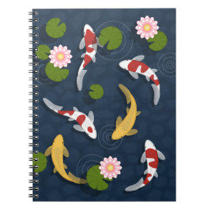 Carnet Étang de carpes koï japonaises 2