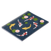 Carnet Étang de poisson japonais Koi 2 (Côté gauche)