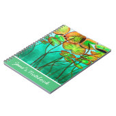 Carnet étang vert serein avec lilypads (Côté gauche)