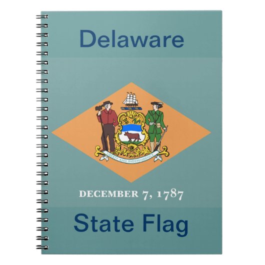 Carnet État du drapeau du Delaware (Devant)