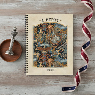 Carnet États-Unis 250 Liberty Art Nouveau Motif Bordure I