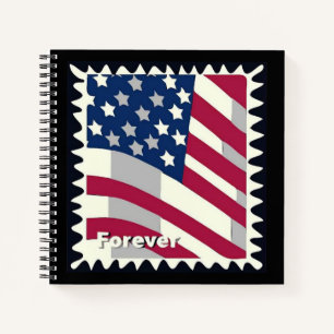 CARNET ÉTATS-UNIS D'AMÉRIQUE DRAPEAU FOREVER STAMP
