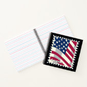 CARNET ÉTATS-UNIS D'AMÉRIQUE DRAPEAU FOREVER STAMP (Intérieur)