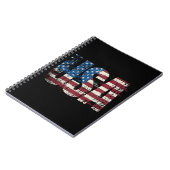 Carnet Etats-Unis gruner la conception de texte avec drap (Côté gauche)