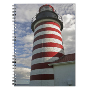 Carnet États-Unis, Maine, Lubec. Phare de West Quoddy Hea
