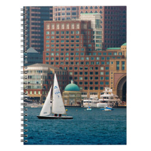 Carnet États-Unis, Massachusetts. Skyline du front de mer