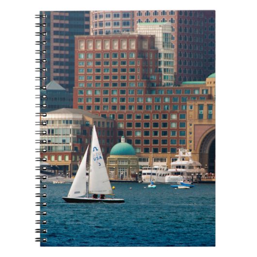 Carnet États-Unis, Massachusetts. Skyline du front de mer (Devant)