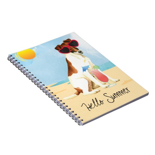 Carnet Été Feu Fox Terrier (Côté Droit)