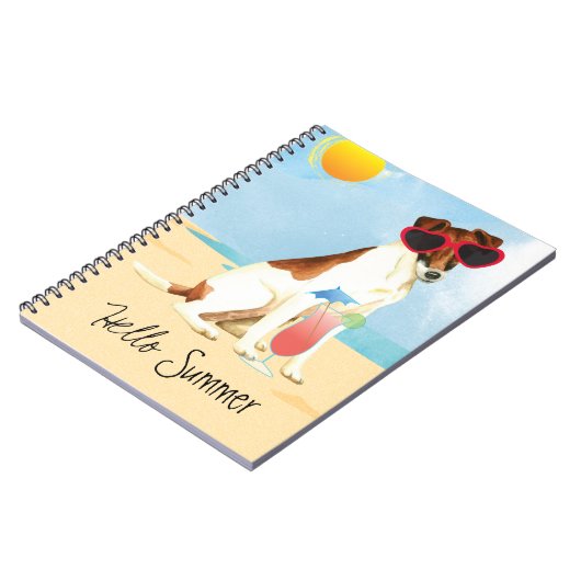 Carnet Été Feu Fox Terrier (Côté gauche)