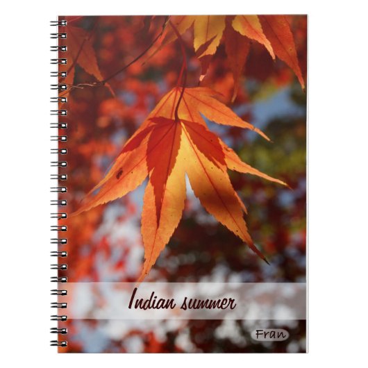 Carnet Été indien (Devant)