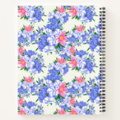 Carnet Eté Jardin Floral Rose violet Aquarelle (Dos)