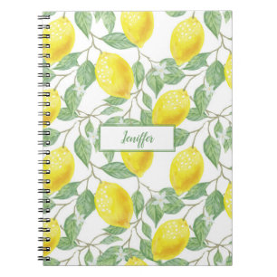 Carnet Été jaune citron doux.                     