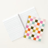 Carnet Été lumineux et rétro À damiers (Intérieur)