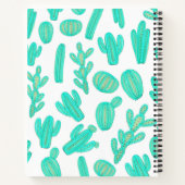 Carnet Été Neon Turquoise Green Tropical Cactus Plantes (Dos)