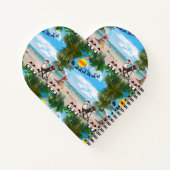 Carnet Été Noël bébé sur la plage répéter Design (Dos)