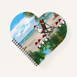 Carnet Été Noël bébé sur la plage répéter Design