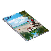 Carnet Été Noël bébé sur la plage répéter Design (Côté Droit)