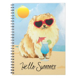 Carnet Été Pomeranian