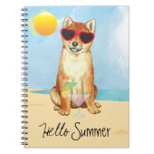 Carnet Été Shiba Inu (Devant)