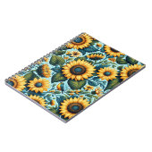 Carnet Été/tournesol/oiseau (Côté gauche)