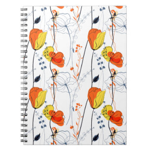 Carnet Été tropical Belles fleurs jaunes Design