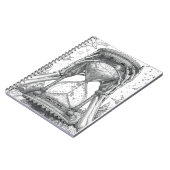 Carnet Eternal Flow Vintage Hourglass Ink Sketch Notebook (Côté gauche)