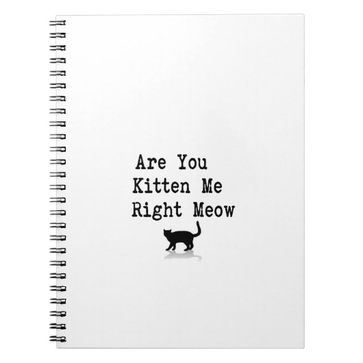 Carnet Êtes vous chaton je bon Meow (Devant)