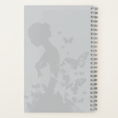 Carnet Ethereal Ballerina Butterflies Monochromatic Name (Verso)