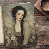 Carnet Ethereal Fairy With Wings in flower Garden Art 