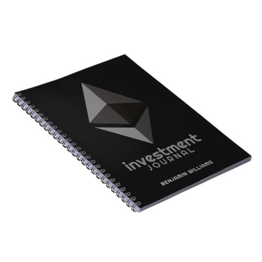 Carnet Ethereum Investissement Crypto Tracker Semence Phr (Côté Droit)